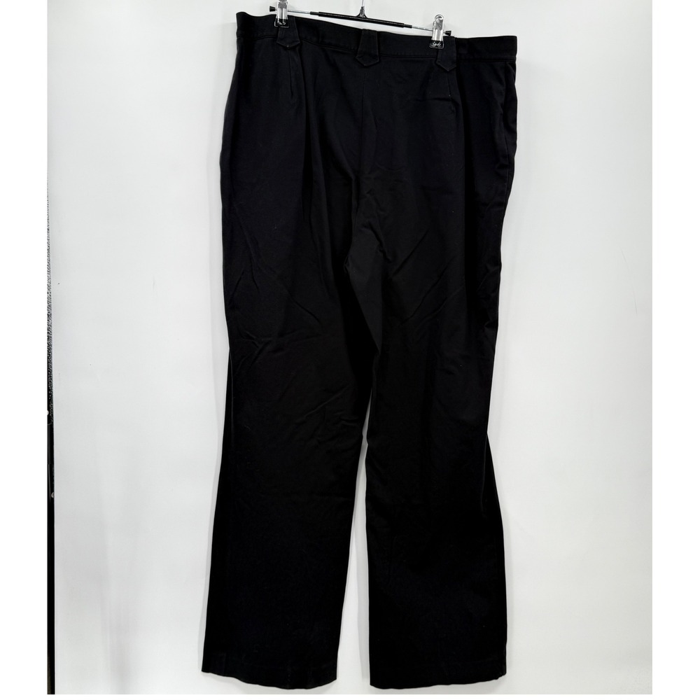 Lauren Ralph Lauren Black Women's 16W Zipper Pocket Classic Fit Trousers Pants - Picture 5 of 7